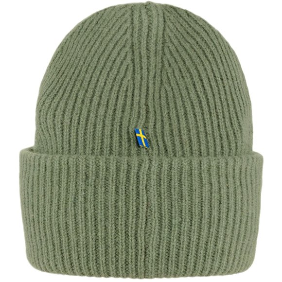 Fjallraven 1960 Logo Wool Caper Olive Green Beanie Hat - Picture 11 of 11